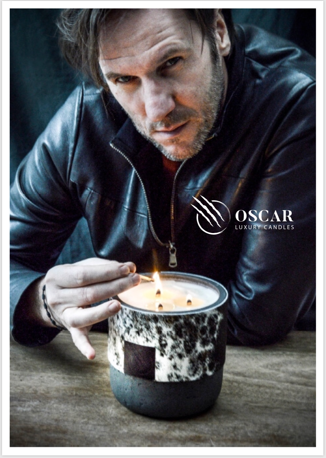Oscar Luxury koehuid kaars