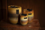 Barrel kaars - Amber Gold