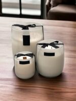 Barrel kaars - Wit