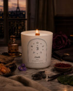 Oudh geurkaars 300 g — Oscar Luxury, 's avonds brandend